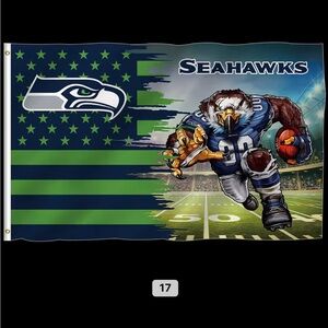 Seahawks Flag with Design 3 x 5 Ft.